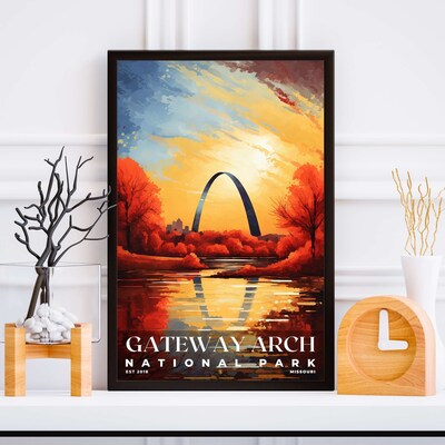 Gateway Arch National Park Poster, Travel Art, Office Poster, Home Decor | S6 - image5